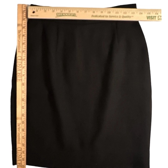 Moschino Cheap & Chic Womens 100% Wool Zip Back Pencil Skirt Black Size 10 - Picture 8 of 8